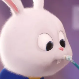 🧊 Snowball The Secret Life of Pets bunny, rabbit, cartoon, cute, animal, pet, the secret life of pets, snowball telegram sticker
