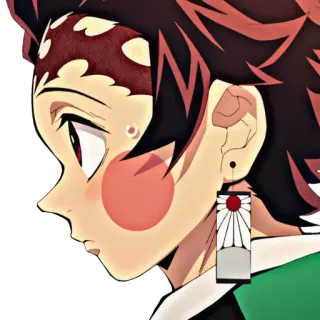 ❄️ Tanjiro Kamado Demon Slayer anime, character, manga, Demon Slayer, Tanjiro Kamado telegram sticker