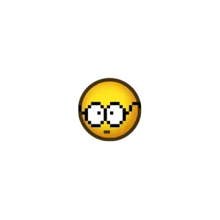 🤓 Эмодзи, Очки, Ботан, Умный, Лицо telegram sticker
