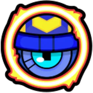 🤖 occhio, cartone animato, adesivo, giallo, blu telegram sticker