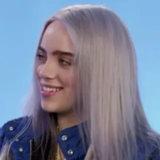 💧 Billie Eilish คนดัง, นักร้อง, Billie Eilish, นักดนตรี, ภาพเหมือน, ผู้หญิง telegram sticker