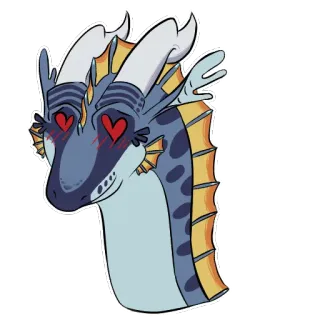 😍 draak, fantasie, cartoon, personage, dier telegram sticker