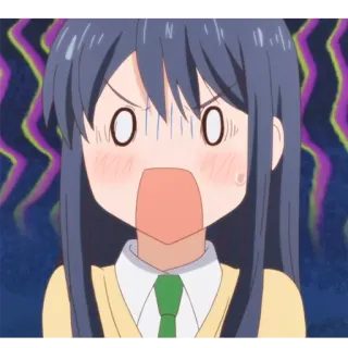 😨 anime, shocked, surprised, cartoon, expression telegram sticker