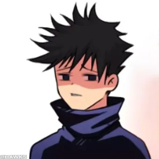 😒 Megumi Fushiguro Jujutsu Kaisen Anime, Manga, Megumi Fushiguro, Jujutsu Kaisen, Personnage, Fan art telegram sticker