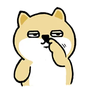 😒 狗, 柴犬, 贴纸, 可爱, 搞笑 whatsapp sticker