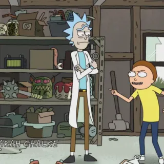 🛸 Rick Sanchez Rick and Morty rick and morty, zeichentrick, erwachsenenanimation, science fiction, comedy, zeichentrickserie telegram sticker