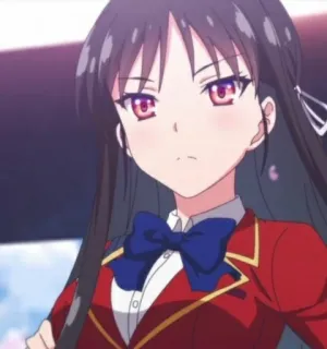 ✖️ Horikita Suzune Classroom of the Elite Anime, Classroom of the Elite, Horikita Suzune, Mignon, Fille, Uniforme scolaire whatsapp sticker