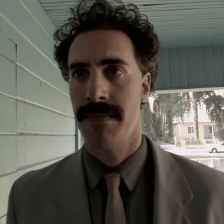 😐 Borat ボラット, サシャ・バロン・コーエン, カザフスタン, コメディ, 映画キャラクター whatsapp sticker