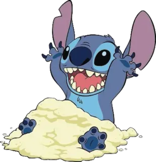 😎 Stitch Стич, Лило и Стич, Дисней, Мультфильм, Милый whatsapp sticker