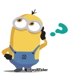 😕 Minion Despicable Me Minion, Dessin animé, Drôle, Moi, moche et méchant telegram sticker