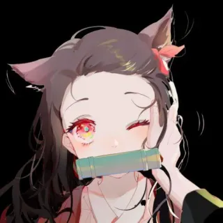 💆‍♀ Nezuko Kamado Demon Slayer anime, nezuko, demon slayer, kawaii, cute, manga telegram sticker