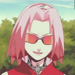 🕶 Sakura Haruno Naruto アニメ, 漫画, キャラクター, 春野サクラ, ナルト telegram sticker