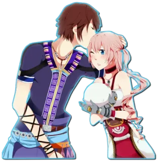 😘 Anime, Casal, Desenho animado, Personagens, Romance telegram sticker