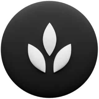 🌿 foglie, natura, astratto, semplice, minimalista, simbolo whatsapp sticker