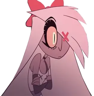 😳 Vaggie Hazbin Hotel kartun, animasi, Hazbin Hotel, Vaggie, iblis, neraka telegram sticker