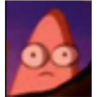 😳 Patrick Star Spongebob Squarepants cartoon, nickelodeon, spongebob, patrick, meme, funny telegram sticker