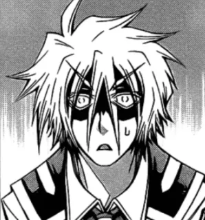 😨 Anime, Manga, Schwarzweiß, Charakter, Zeichnung telegram sticker