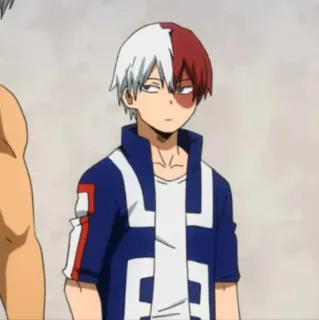 🥢 Shoto Todoroki My Hero Academia Anime, Manga, My Hero Academia, Shoto Todoroki, Postać telegram sticker