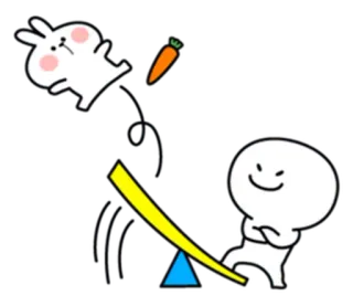 Rabbit Smile - Comic Duo [@Stikeram][SeRaMo.iR] telegram stickers