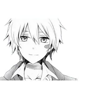 🙃 anime, manga, boy, portrait telegram sticker