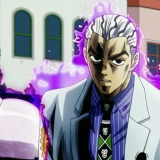 🐈 Yoshikage Kira JoJo's Bizarre Adventure Anime, Bösewicht, Killer, Stand, Bedrohlich whatsapp sticker