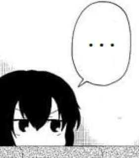 🍃 ... anime, manga, character, expression, speech bubble telegram sticker