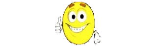 👍 smiley face, emoji, cartoon, thumbs up whatsapp sticker
