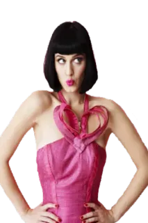 👀 Katy Perry pop star, singer, woman, celebrity, portrait telegram sticker