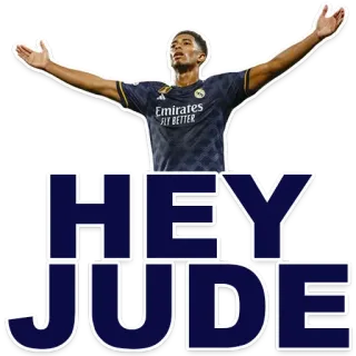 ⚽️ HEY JUDE サッカー, フットボール, スポーツ, 選手, ヘイジュード, お祝い telegram sticker