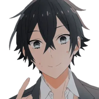 😅 Anime, Charakter, Manga, Cartoon, Junge, Fröhlich telegram sticker