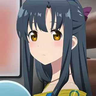 🌙 Anime, Mädchen, Cartoon, Charakter, Brünette whatsapp sticker