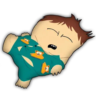 💤 Ike Broflovski South Park Ike, Broflovski, South Park, Cartoon, Sleeping, Baby telegram sticker