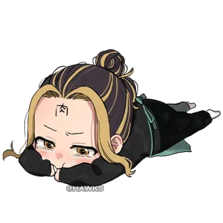 😭 @HAWKS Anime, Chibi, Nhân vật, Buồn, Khóc, Kawaii telegram sticker