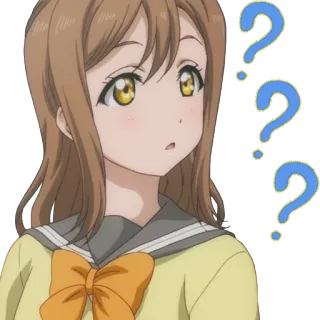 ❔ anime, question marks, confused, cartoon telegram sticker
