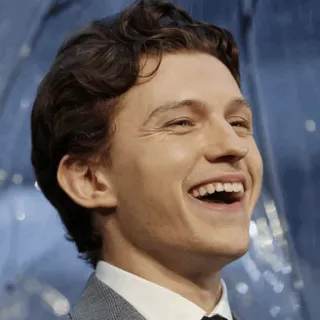 ⚙ Tom Holland actor, famoso, sonrisa, retrato, hombre whatsapp sticker
