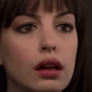 👀 Anne Hathaway actress, portrait, woman, makeup, face telegram sticker