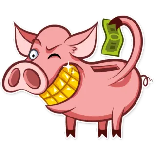 Pete The Pig telegram stickers