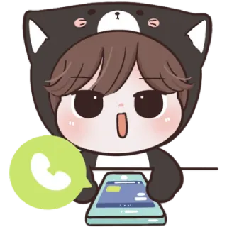 😼 Cartoon, Anime, Figur, Sticker, WhatsApp telegram sticker