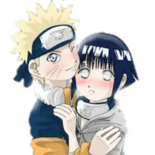 💏 Naruto Uzumaki Naruto 애니메이션, 만화, 캐릭터, 포옹, 사랑, 커플, 로맨스 telegram sticker