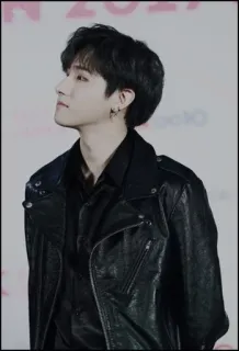 🕯 man, leather jacket, kpop, male, Korean telegram sticker