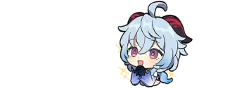 🌟 Ganyu Genshin Impact Anime, Fofo, Chibi, Genshin Impact, Ganyu telegram sticker