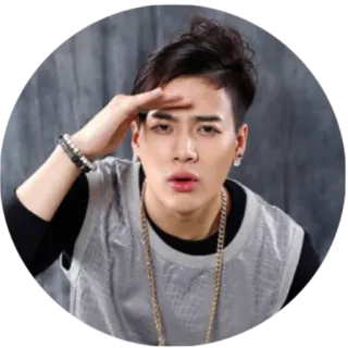 👀 persona, hombre, cantante, ídolo, saludo telegram sticker