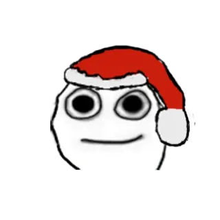 🎄 クリスマス, サンタ帽子, ミーム, お祝い, 絵文字 telegram sticker