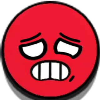 😰 emoji, sad, upset, angry, expression telegram sticker