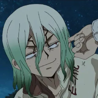 💈 Senku Ishigami Dr. Stone Anime, Manga, Wissenschaft, Wissenschaftler, Charakter telegram sticker