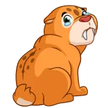 ๐ข cat, tiger, orange, cute, animal telegram sticker