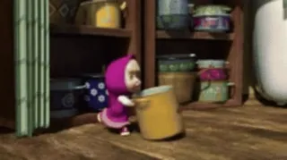 🥣 Masha Masha and the Bear Mascha und der Bär, Cartoon, Kind, Animation telegram sticker