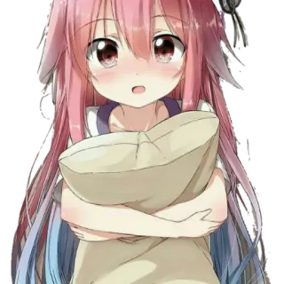 🥺 Anime, Gadis, Kawaii, Lucu, Manga, Rambut pink telegram sticker