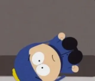 😢 Craig Tucker South Park South Park, Craig Tucker, cartoon, animated, middle finger, offensive gesture telegram sticker