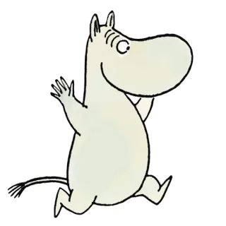 Moomin whatsapp stickers